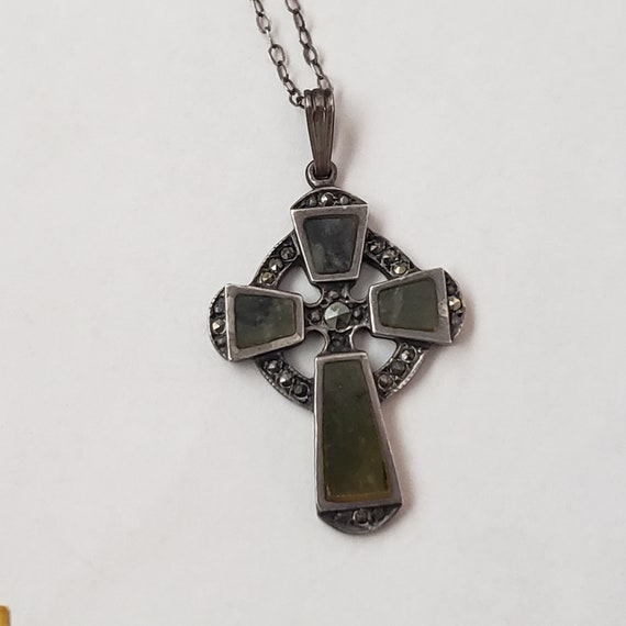Vintage Celtic Cross TJH Sterling Silver Collecti… - image 6