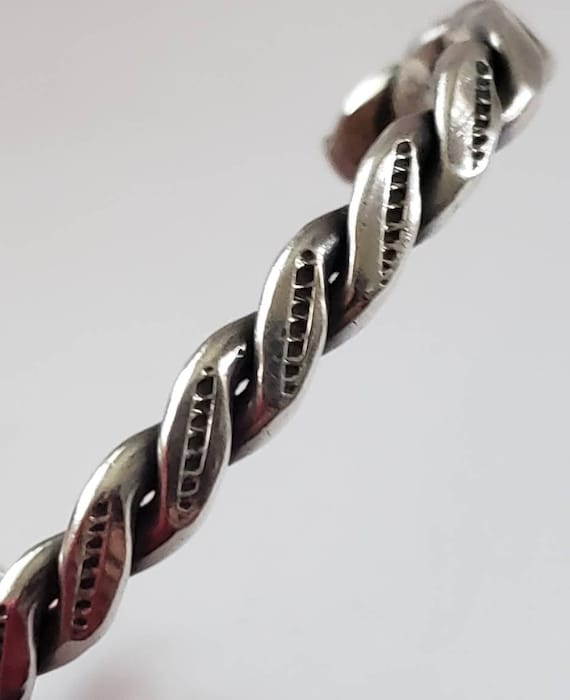 Vintage Cuff Bracelet Sterling Silver Southwester… - image 1