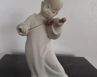 Lladro Figurine Playing Instrument Collectible Made in Spain