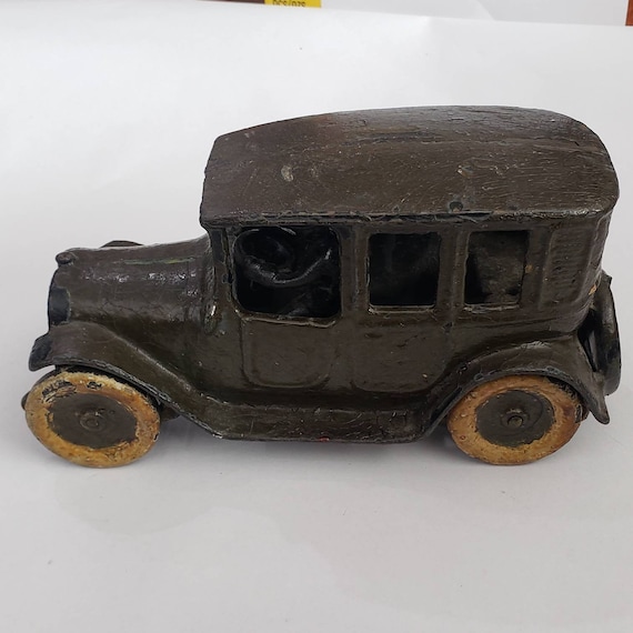 Antique Die Cast Taxi Toy Arcade Cast Iron Taxi Cab Toy Vehicle