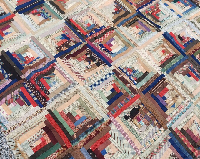 Antique Quilt Top Rare Early Collectible Multiple Colors Etsy