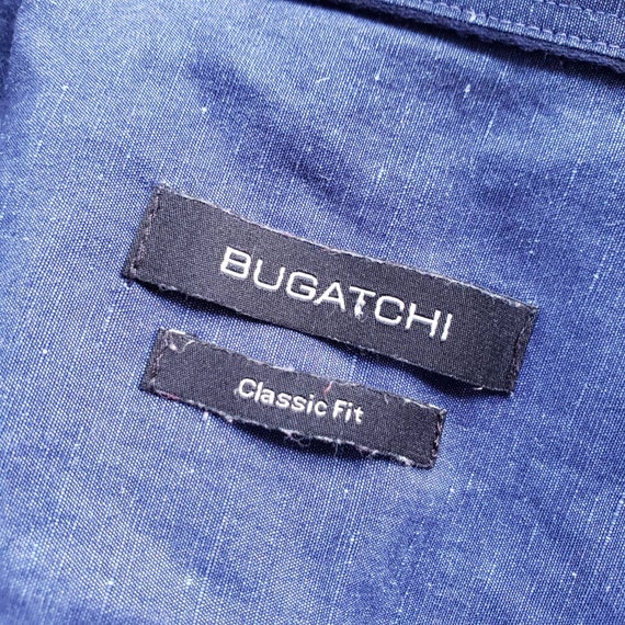 Shirt Bugatchi Designer Size Large Long Sleeve Co… - image 3