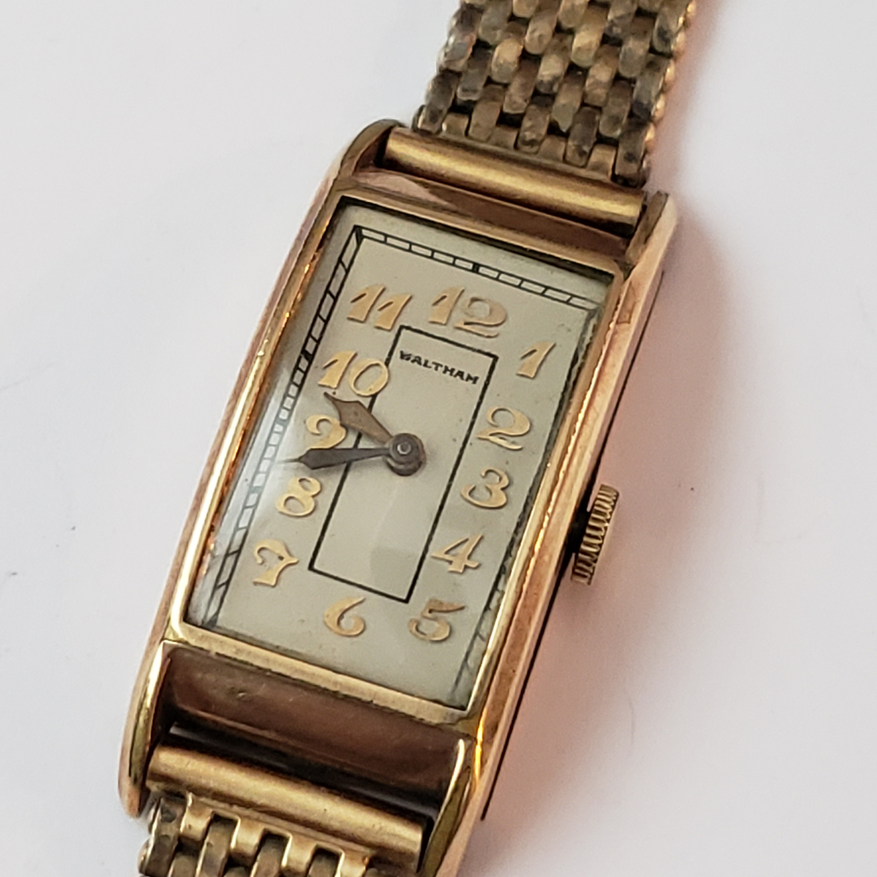 Rare Waltham Tank Designer Watch Vintage Retro Collectible Time