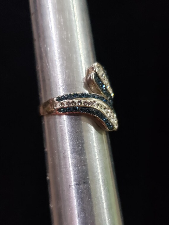 Ring Bypass Enamel 925 Unique Collectible Sterlin… - image 4