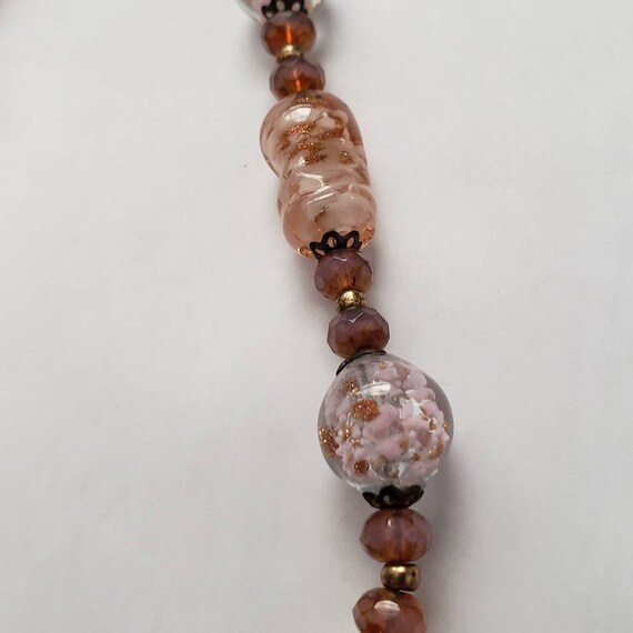 Vintage Venetian Glass Bead Necklace Retro Collec… - image 3