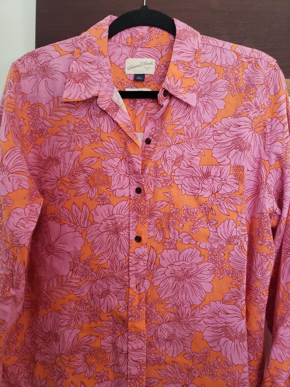 Shirt Designer Universal Threads Button Up Linen … - image 1