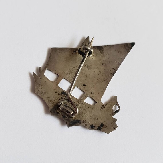 Vintage Brooch Ship Pin Retro Collectible Pin Unm… - image 5