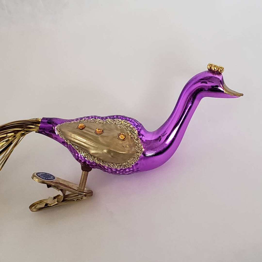 Vintage Bird Ornament Rare Collectible Made in Germany Rare Christmas