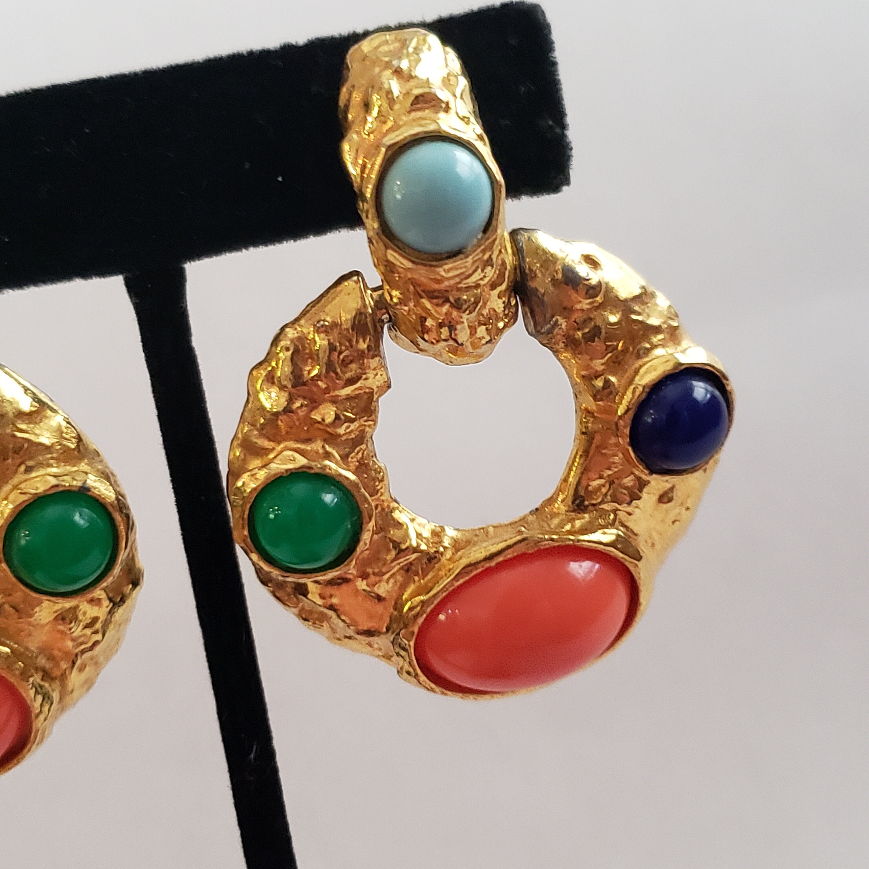 Kenneth jay lane door knocker earrings online