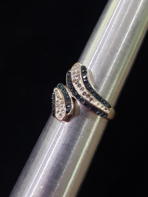 Ring Bypass Enamel 925 Unique Collectible Sterlin… - image 2