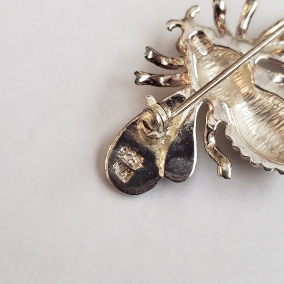 Bumblebee Bee Brooch Sterling Silver Collectible … - image 7