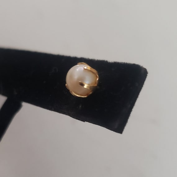 Vintage Earrings Pearl Studs Estate Jewelry Colle… - image 2