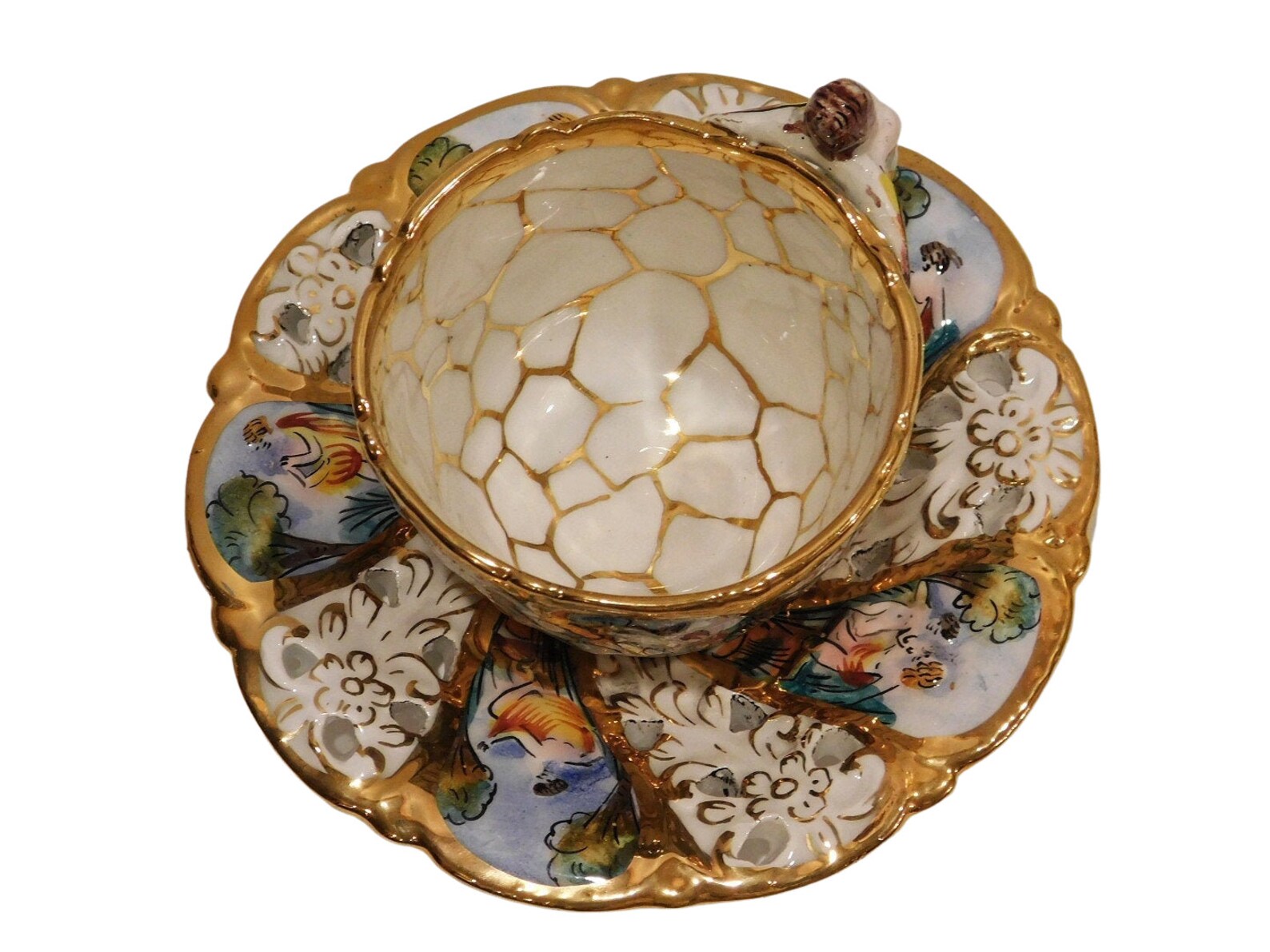 Complete Vintage Capodimonte Tea Set Etsy