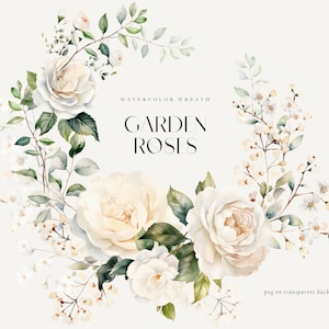 Aquarell weiße Pfingstrosen Kranz, Hochzeit weiße Blumenrahmen png, weiße Rosen Rahmen png, weiße Rose png, Pfingstrosen Hochzeitseinladung