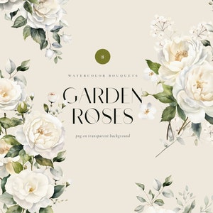 Aquarell weiße Pfingstrosen Clipart, Hochzeit weiße Blumensträuße, weiße Rosen Bouquet png, weiße Pfingstrose png, Pfingstrosen Hochzeitseinladung