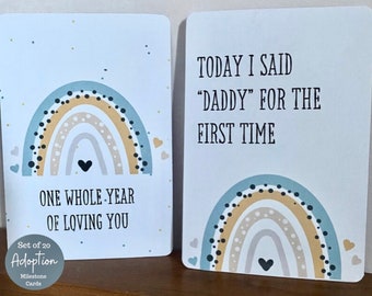 Adoption Milestone Cards, Adoption Journey, Adoption Celebration, Single Adopters, Couple Adopters, Milestone Cards, Adopted Children