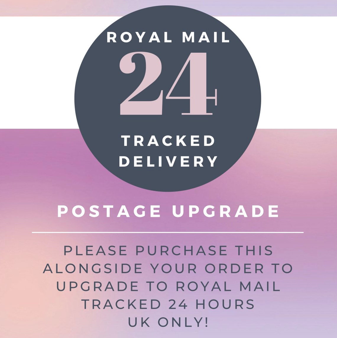 Royal Mail 24 Hour Tracked Delivery Upgrade Etsy