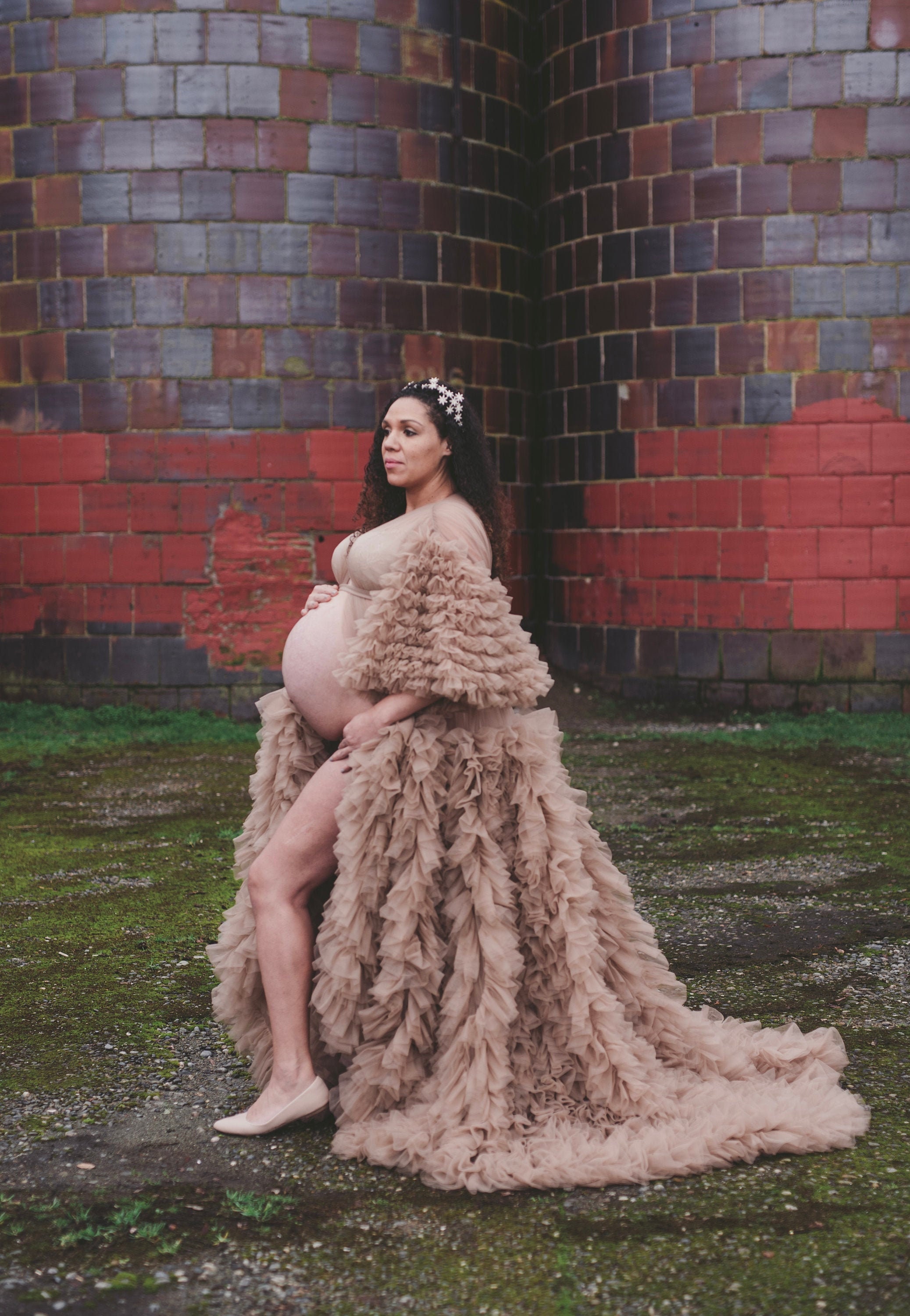 Maternity or Boudoir Tulle Dress for Photo Shoot Maternity