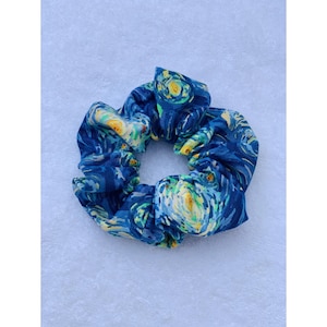 Starry Nights Scrunchie/Artistic Scrunchie/Starry Nights Scrunchies/Art Scrunchie/Art Scrunchies/Painting/Paint Scrunchie