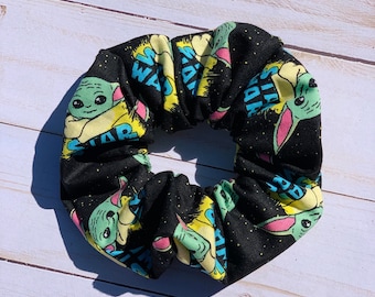 The Green Child Scrunchie/The Child Scrunchie/Grogu/The War of the Stars Scrunchie/Character Scrunchie