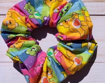 Colorful Bears Scrunchie/Bears Scrunchie/Colorful Bear Scrunchie/Character Scrunchie/Care/Bear