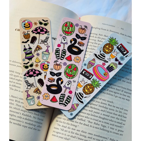 Summerween Halloween Bookmarks/Ghost Slasher Scary Summer Halloween Bookmarks/Spooky Reads Bookmarks/Summerween/Bookmarks