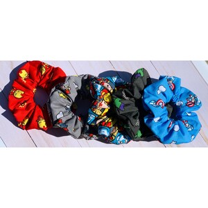 Super Hero Character Scrunchies/Super Hero Scrunchies/Hero Scrunchie/Characters Scrunchie