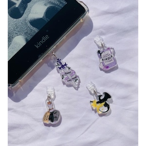 USB-C Acrylic Kindle Charms/Kindle Charms/Bookish Kindle Charms/Book Kindle Charms