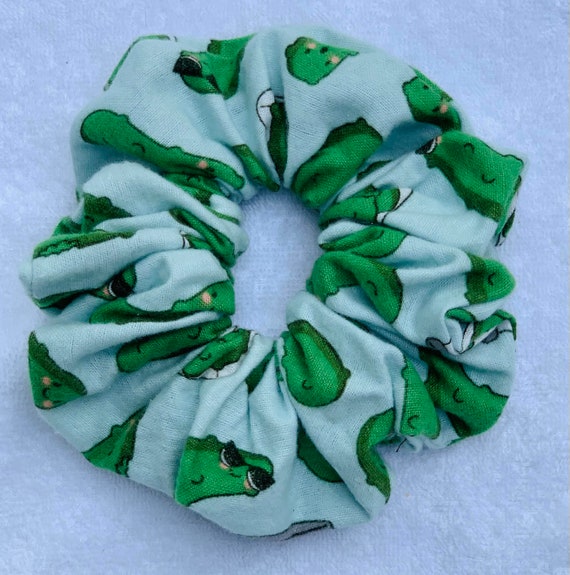 Fuzzy Dill Pickle Oversized Scrunchie/Oversized Scrunchie/Dill Pickle Scrunchie/Pickle Scrunchie