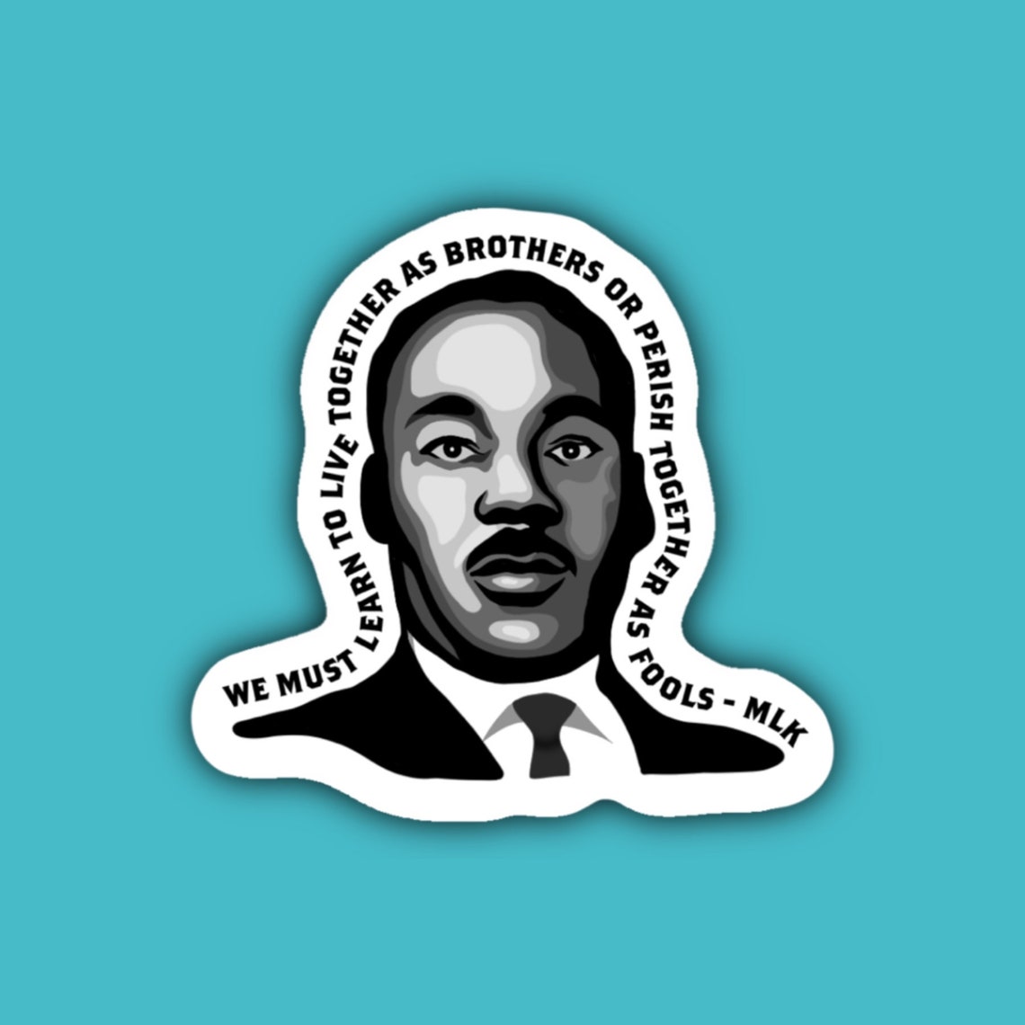 Martin Luther King Jr. Stickers Black History Month FREE | Etsy