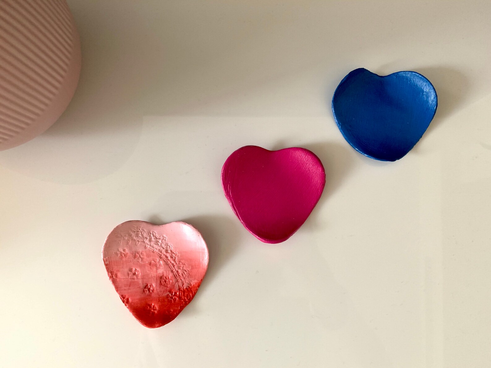 Heart Shape Tea Light Holder. Ceramic Heart Trinket Dish. Valentines