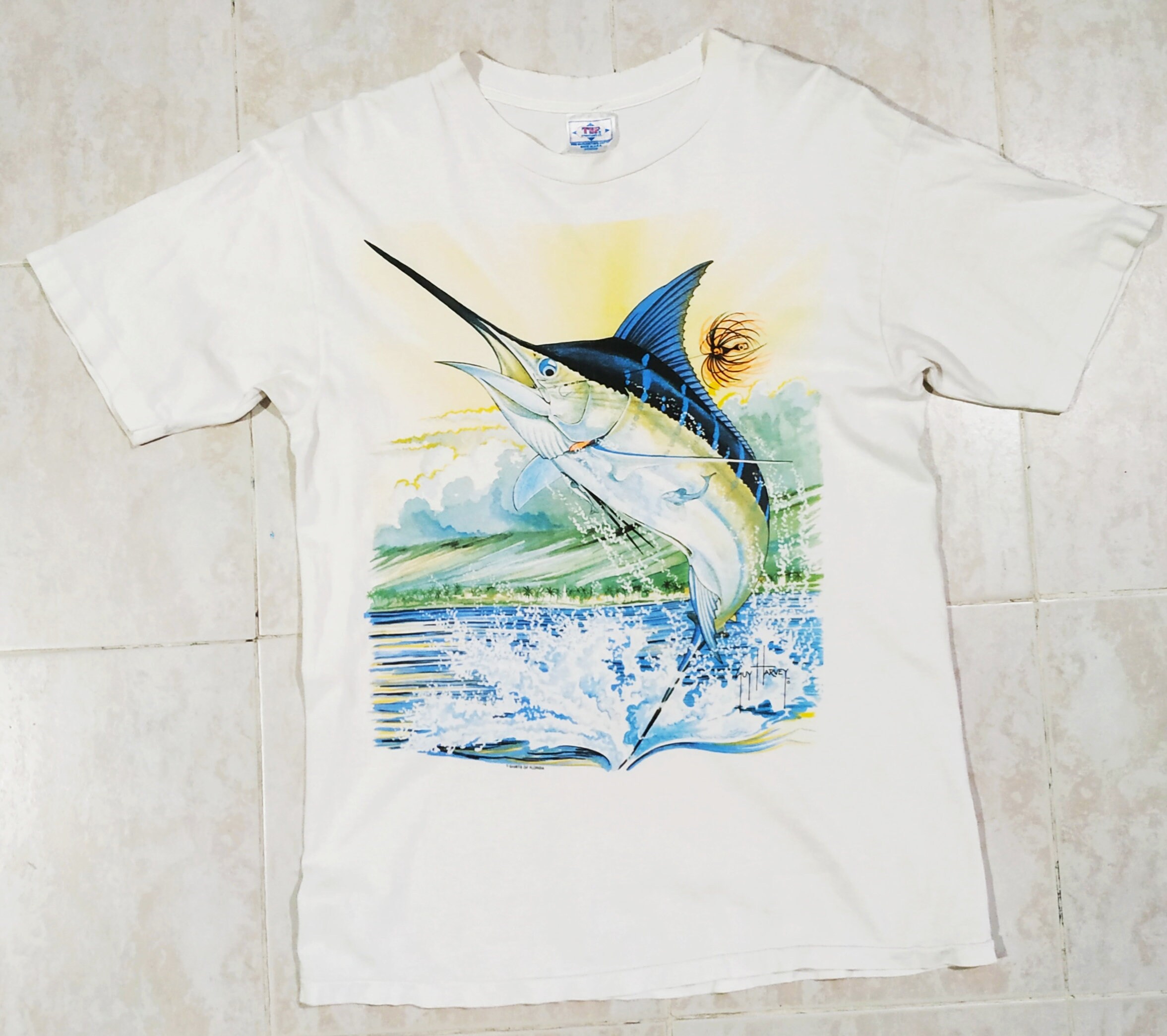 Guy Harvey Sailfish Dash Back-Print T-Shirt U Florida