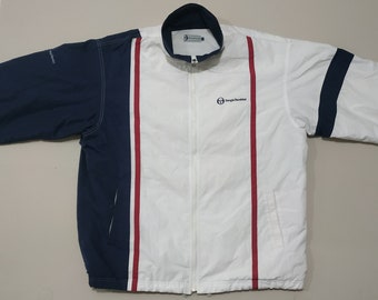 vintage Sergio Tacchini Veste Bleu Rouge Blanc Couleur Taille XL