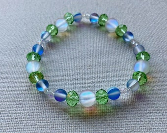 Mermaid Angel | Glass bead | Stretch Bracelet