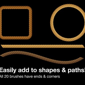 add illustrator brushes to shapes and paths