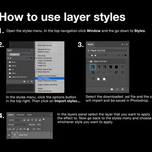 how to use adobe photoshop layer styles
