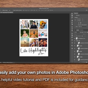 how to use a photoshop photo collage template