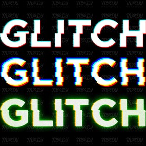 glitch text effect example