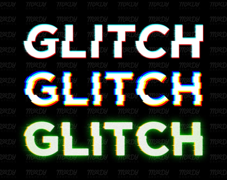 glitch text effect example