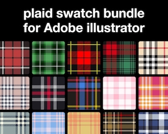 Zestaw próbek w kratę Adobe Illustrator | Próbki w kratę, próbki w kratę, próbki w kratę