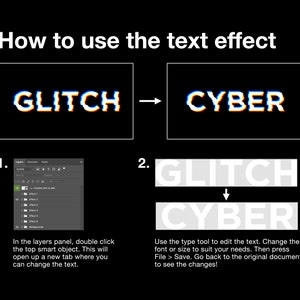 how to use the photoshop text effect