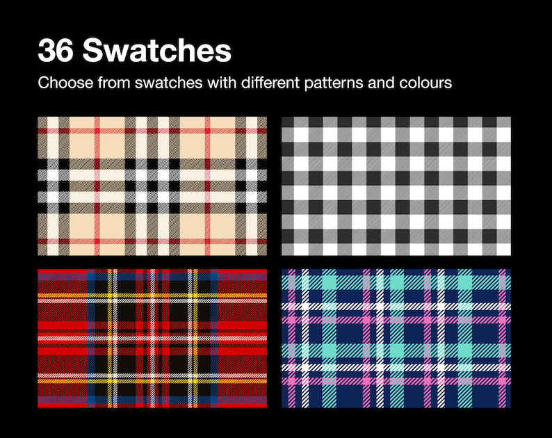 36 swatch designs