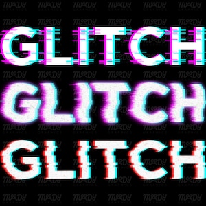 glitch text effect example