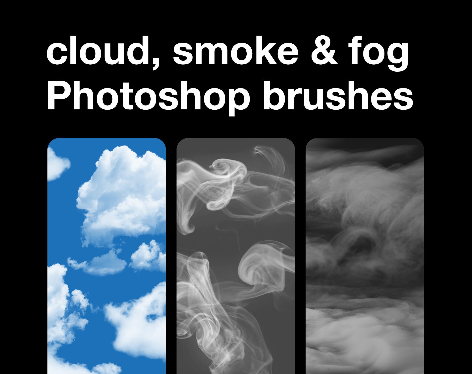 Cloud Smoke & Fog Brushes for Adobe brush Pack Etsy UK