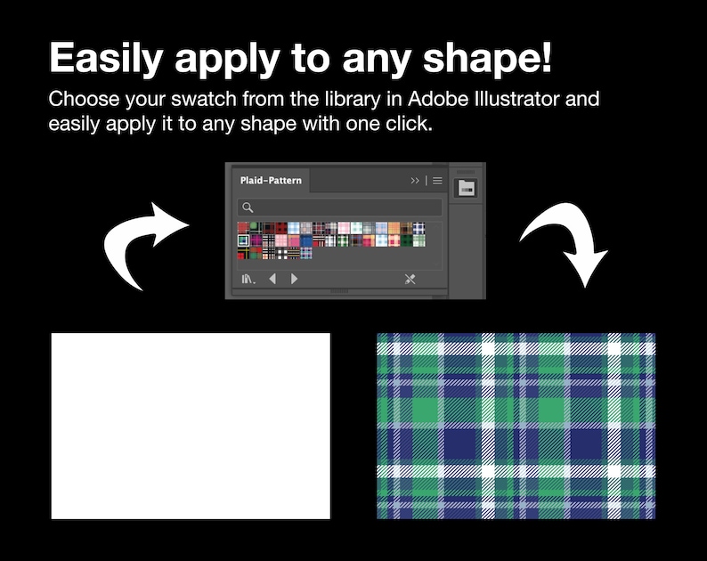 easily apply illustrator swatches to any shape