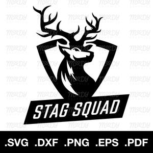 Stag Squad SVG, Hirsch dozieren svg, Hirsch Nacht svg, Party svg, Hirsch dxf, Hirsch do-Neuheiten, digitale Cricut und Silhouette Download