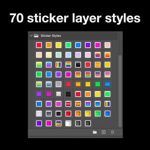 70 adobe photoshop sticker layer styles