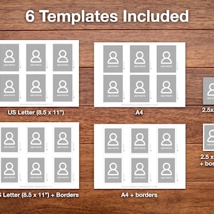 6 templates included