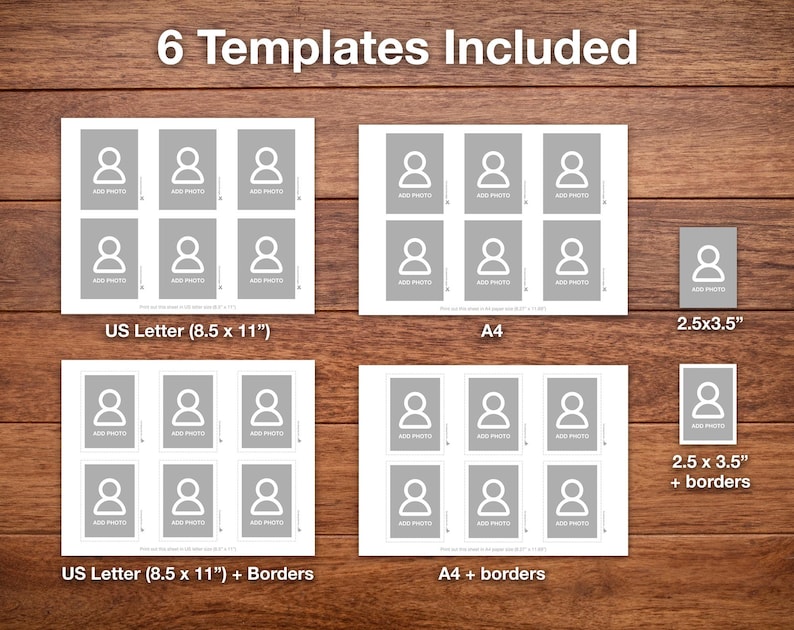 6 templates included