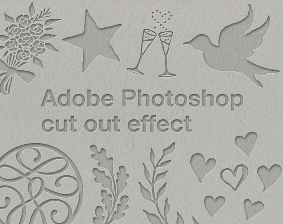 Adobe Photoshop Paper Cut Out Effect | 15 Photoshop Layer Styles & 28 paper backgrounds | photoshop styles, paper stock images